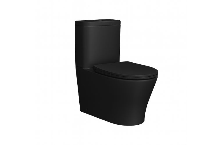 Blackwhite Romeo Two Pieced Black Matt, Kloset Duduk dengan Finishing Matte Black yang Elegan