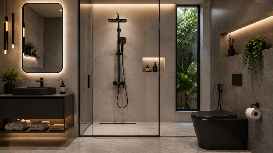 Inspirasi Kamar Mandi Ala Hotel dengan Shower Terbaik dari Blackwhite Sanitary Terbaik di Indonesia