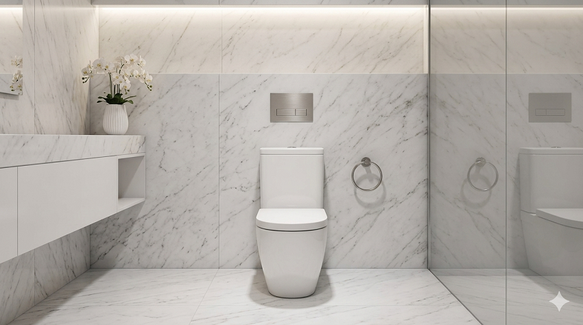 BLACKWHITE “JULIET” Back to Wall Toilet: Solusi Modern untuk Kamar Mandi Minimalis