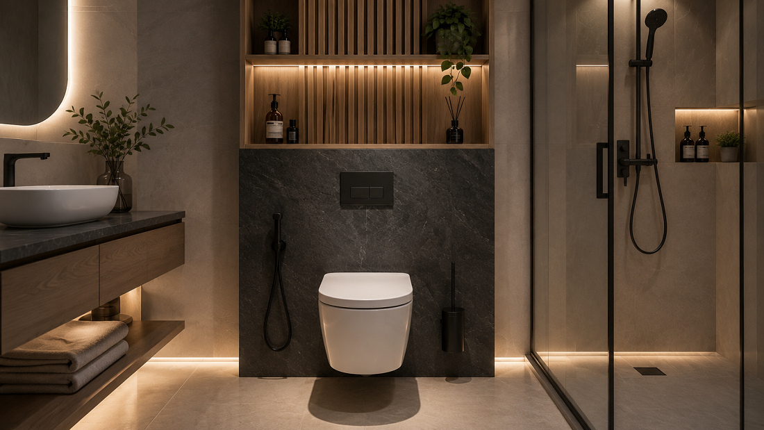 Efek Floating Design Membuat Kamar Mandi Terasa Lebih Mewah